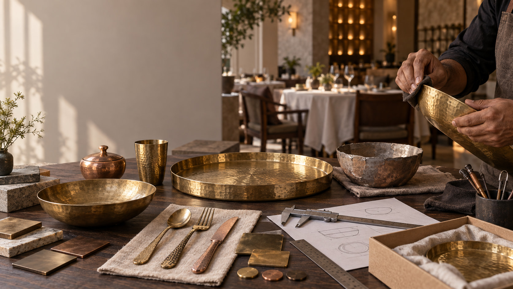 Custom Metal Tableware for Hotels & Restaurants: From Design Brief to Bulk Production