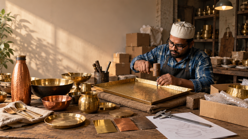How to Source Handcrafted Metalware from India: A Guide for Global Buyers