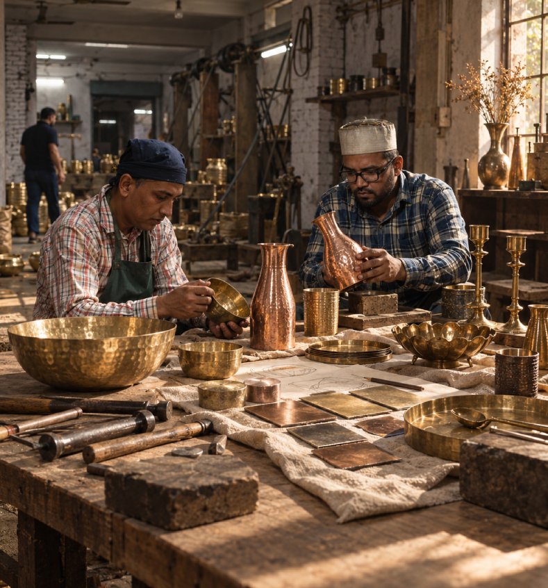 Handcrafted Metalware Design Studio for Trade, Hospitality & Retail Collections
