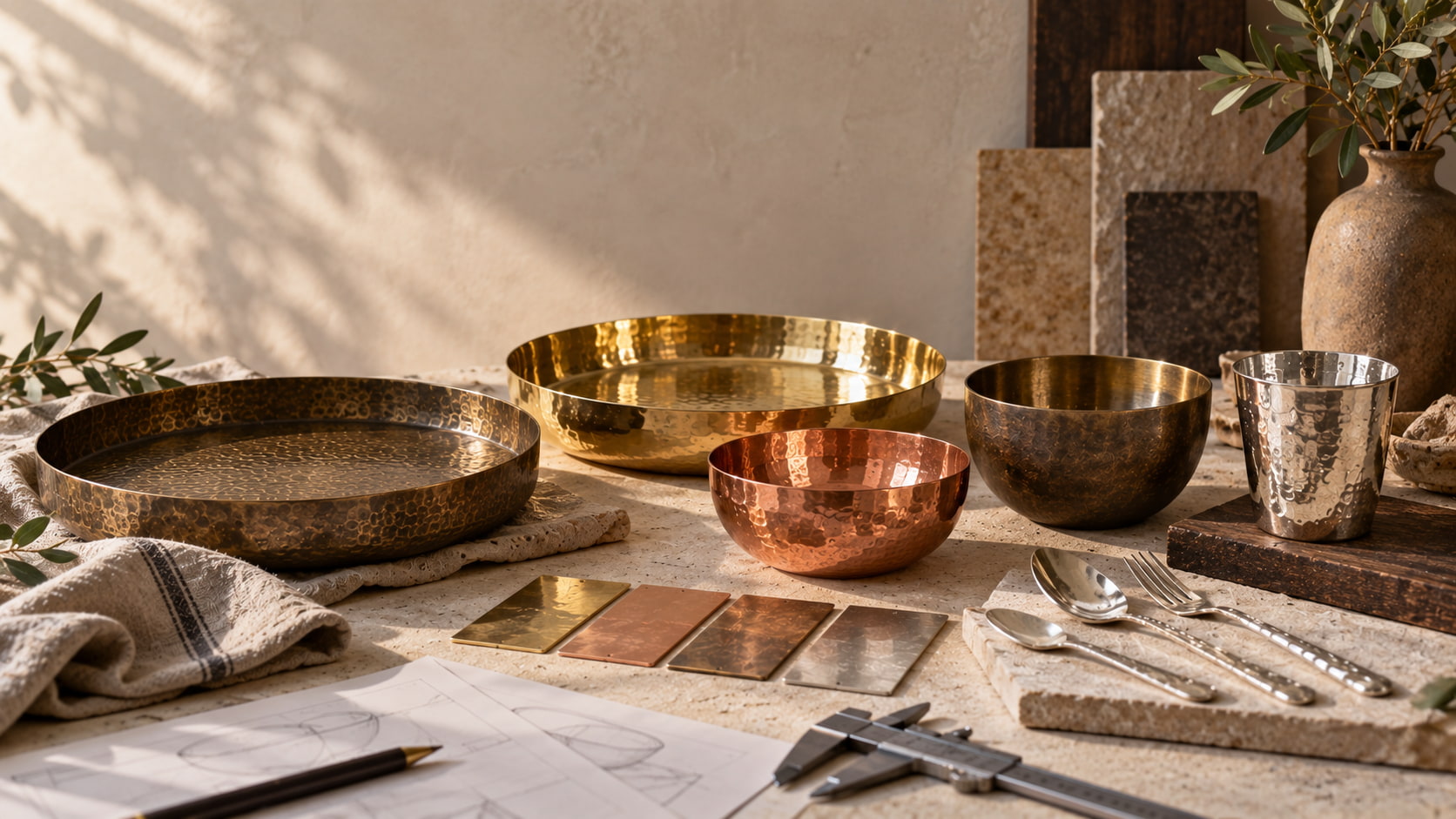 Metal Finishes Explained: Antique Brass, Polished Brass, Copper, Bronze & Silver-Plated Finishes