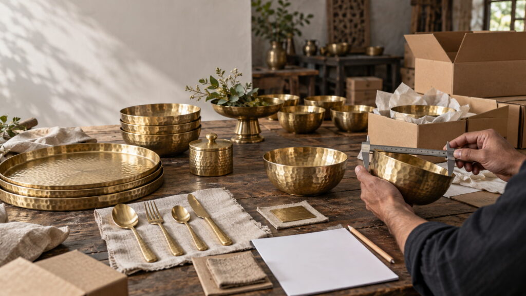 Wholesale Brass Tableware: What Buyers Should Check Before Placing a Bulk Order